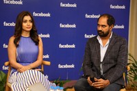 Krish and Shriya Saran at Facebook office